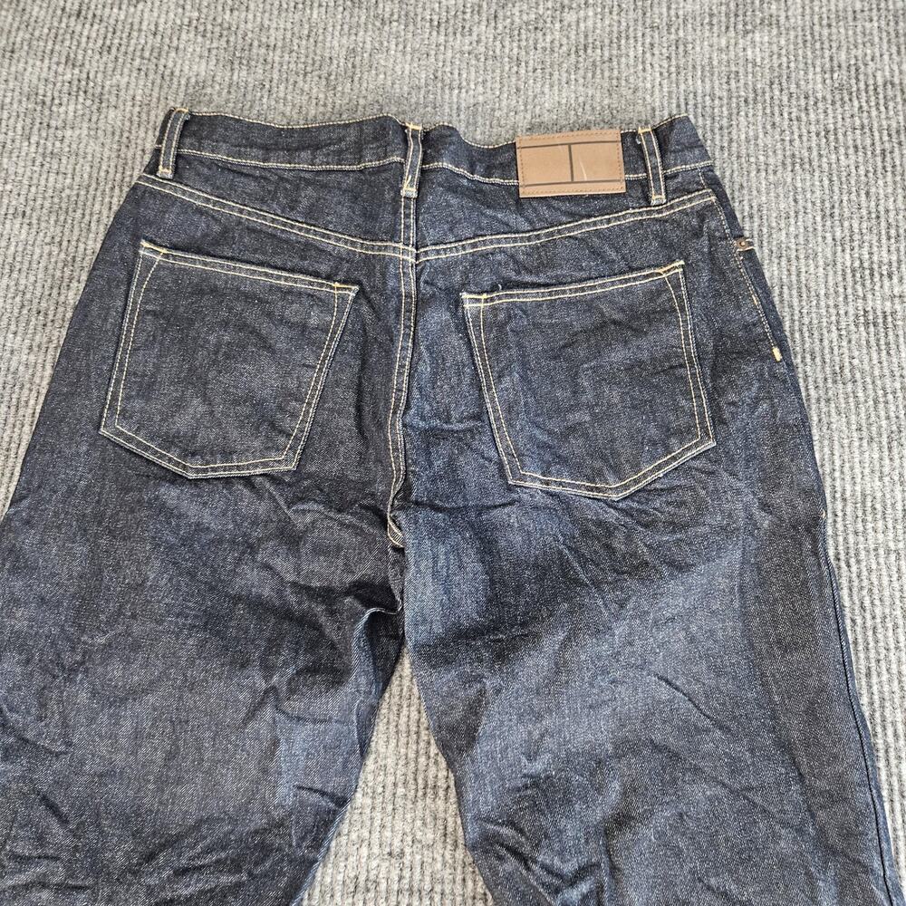 Tommy Hilfiger Jeans Mens 34x32 Dark Wash Straight Leg Denim Blue Classic Casual - Picture 4 of 14